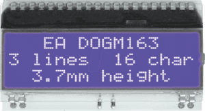 EA DOGM163B-A - LCD-Textmodul