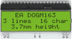 EA DOGM163L-A - LCD-Textmodul