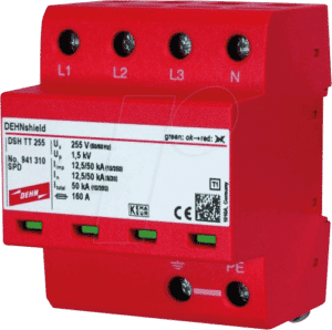 DSH TT 255 - Überspannungsschutz (Kombiableiter) Typ 1+2