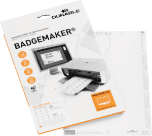 DURABLE 145502 - BADGEMAKER® Einsteckschilder 54 x 90 mm