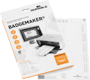 DURABLE 145302 - BADGEMAKER® Einsteckschilder 40 x 75 mm