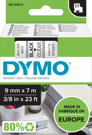 DYMO D1 40910 - DYMO D1 Schriftband