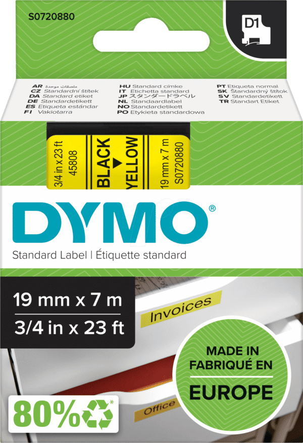 DYMO D1 45808 - DYMO D1 Schriftband