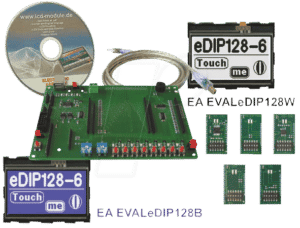 EAKIT EDIP128W - Starterkit mit eDIP128W LCD