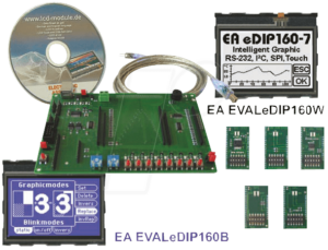 EAKIT EDIP160W - Starterkit mit eDIP160W LCD