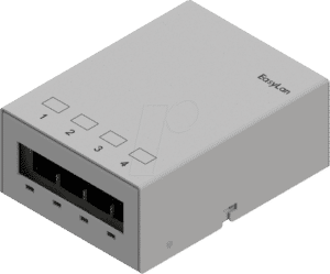 EASY CKVPL0041E - preLink®/fixLink® Aufbau-Consolidation Point Panel 4x Keystone