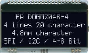 EA DOGM204S-A - LCD-DOG-Modul