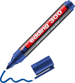 EDDING 300BL - Permanent Marker / blau / 1