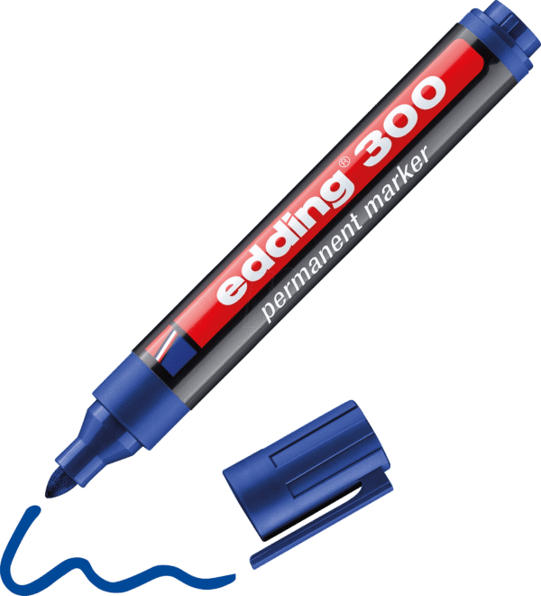 EDDING 300BL - Permanent Marker / blau / 1
