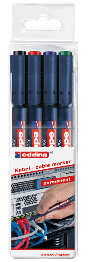 EDDING 8407/4S - Kabelmarker