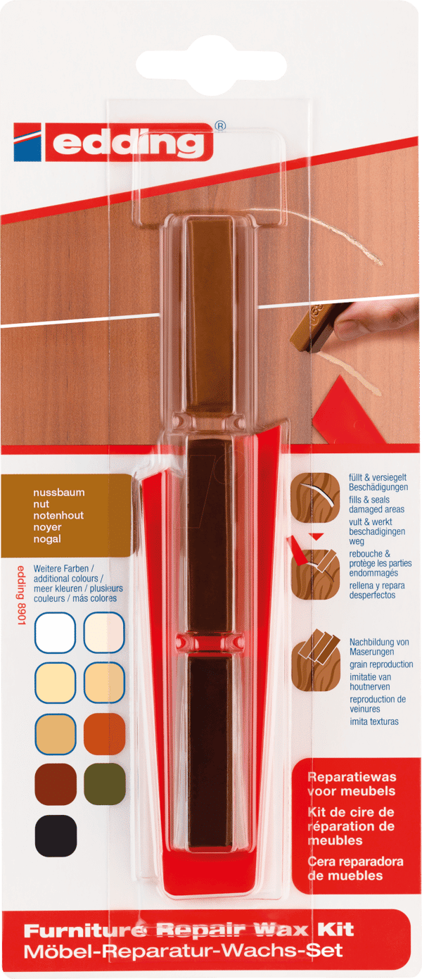 EDDING 8901-4602 - Möbel Wachs nussbaum