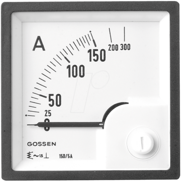 EQB 72-4A - Dreheisen-Messwerk 0-4 A/8 A