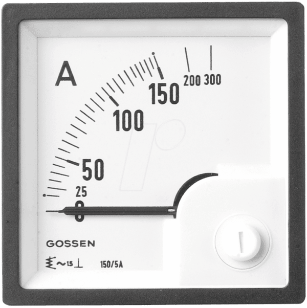 EQB 72-25A - Dreheisen-Messwerk 0-25 A/50 A