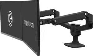 ET 45-245-224 - Ergotron LX Dual Monitor Arm Schwarz - Tischhalterung
