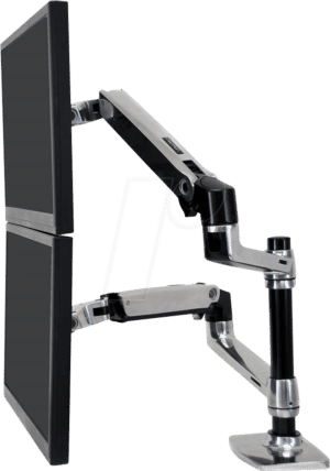 ET 45-248-026 - Ergotron LX Dual Monitor Arm Aluminium - Tischhalterung