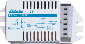 ES75-12-24VUC - Multifunktions-Stromstoß-Schaltrelais - 1+1 Schließer