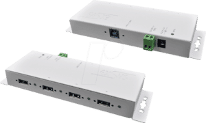 EXSYS 1183HMVS2W - USB 3.0 4-Port Industrie-Hub