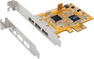 EXSYS EX-11053 - 3 Port USB 2.0 PCIe Karte inkl. Low Profile Bügel