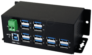 EXSYS EX-1112 - 12 Port USB 3.0 / 3.1 Metall HUB