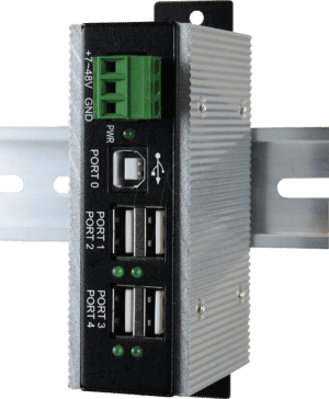 EXSYS 1163HMS-WT - USB 2.0 4-Port Industrie-Hub