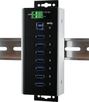 EXSYS 1187HMVSWT - USB 3.0 7-Port Industrie-Hub