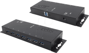 EXSYS EX1188HMS3 - USB 3.0 7-Port Industrie-Hub
