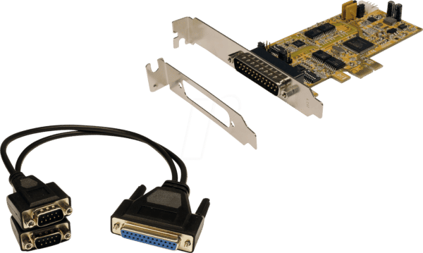 EXSYS EX-45362IS - EXSYS PCIe Karte 2S Seriell RS-232/422/485 SP