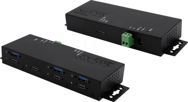 EXSYS EX1237HMVS - USB 3.1 7-Port Industrie-Hub