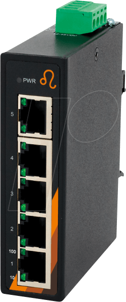 EXSYS EX-6200 - 5 Port Industrie Ethernet Switch
