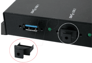 EXSYS EX-1111 - 10x USB 3.0 / 2.0 Abdeckungsschutz A Buchsen