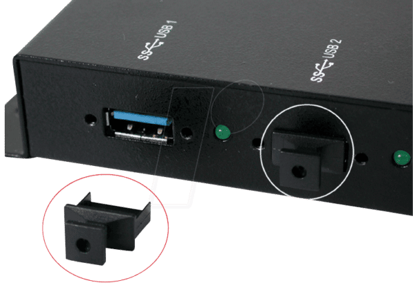 EXSYS EX-1111 - 10x USB 3.0 / 2.0 Abdeckungsschutz A Buchsen