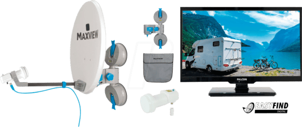 FALCON 3214 - Camping SatTV-Set