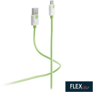 FLX FL31-73033 - USB-Ladekabel A Stecker auf 8-pin Stecker grün