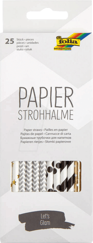 FOLIA 12597 - Trinkhalme aus Papier