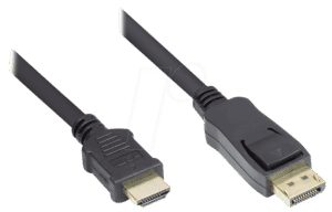 GC DP-HDMI3 - DisplayPort 1.2 Stecker auf HDMI A Stecker