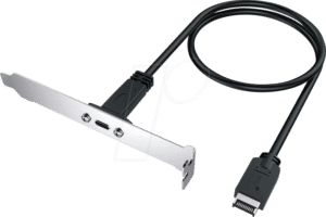GG 18023 - Slotblende 20 Pin intern Key A Buchse > USB 3.1 Typ-C