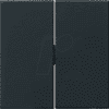 GIRA55 W2 SW - Wippe 2-fach schwarz matt