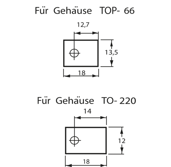 GLIMMER TO 218 - Glimmerscheibe für Gehäuse TO 218