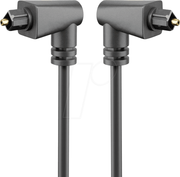 GOOBAY 41593 - Toslink Kabel 2-fach abgewinkelt und drehbar
