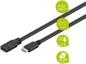 GOOBAY 45393 - USB 3.0 Typ-C SuperSpeed Kabel 1 m