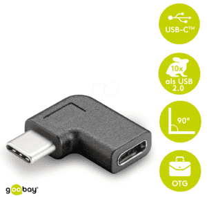 GOOBAY 45402 - Goobay Adapter USB-C auf USB-C 90°