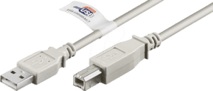 GOOBAY 50833 - USB 2.0 Kabel mit USB Zertifikat A-Stecker > B-Stecker