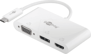 GOOBAY 52412 - Adapter USB-C > HDMI+DP+VGA