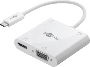 GOOBAY 52418 - Adapter USB-C > HDMI+VGA+PD