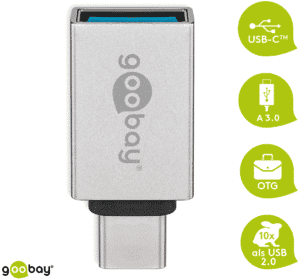 GOOBAY 56620 - USB C Stecker auf USB 3.0 A Buchse