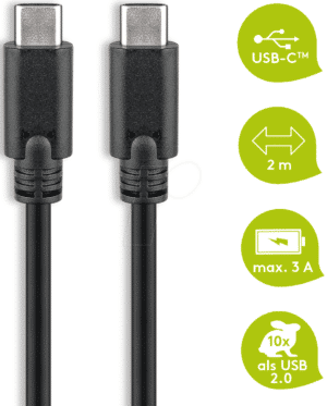 GOOBAY 66508 - Kabel USB 3.0 C-Stecker > C-Stecker
