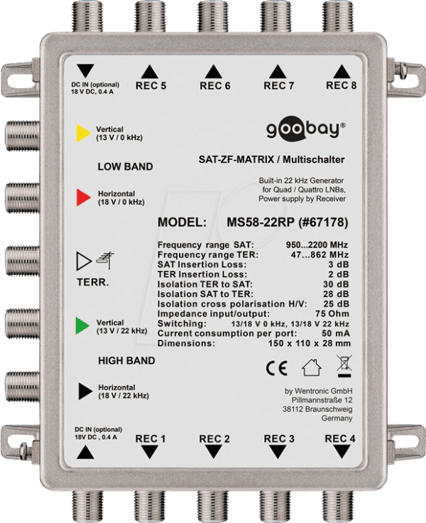 GOOBAY 67178 - Multischalter