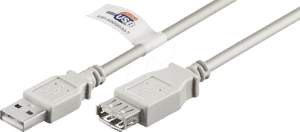 GOOBAY 68915 - USB 2.0 Verlängerungskabel mit USB Zertifikat 3 m