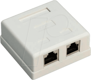 GOOBAY 77635 - 2-port RJ45-Anschlußdose