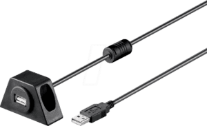 GOOBAY 95444 - USB 2.0 Verlängerungskabel mit Montagehalterung 0